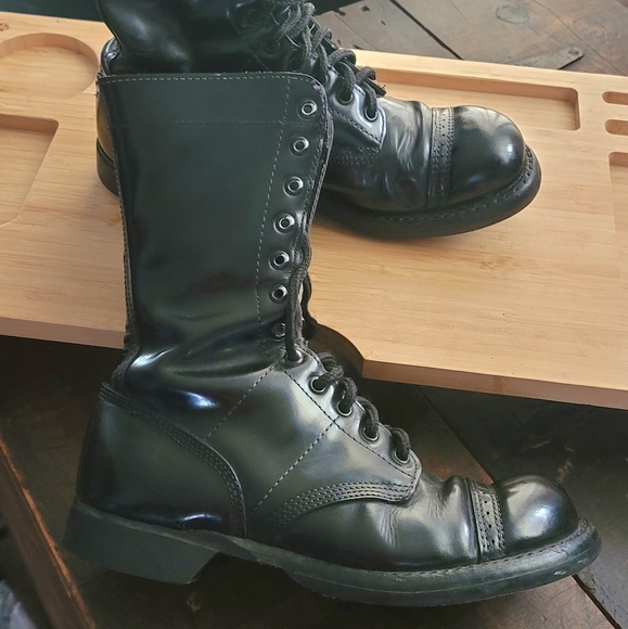 Corcoran Shoes Vintage Patent Leather Military Boots Poshmark